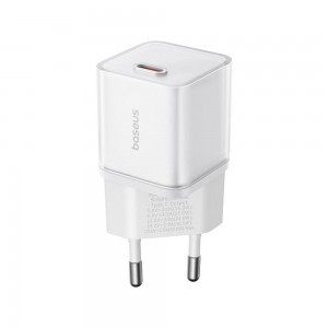 Network charger Baseus GaN5S Fast Charger 1C, 30W, 1 x Type-C F, White - 40405