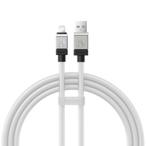 Data cable Baseus CoolPlay, Lightning, 1.0m, White - 40454