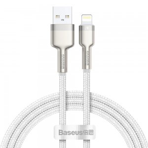 Data cable Baseus Cafule, Lightning, 1.0m, White - 40474