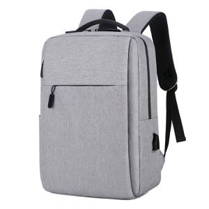 Laptop backpack No brand BP-02, 15.6", Γκρί - 45286