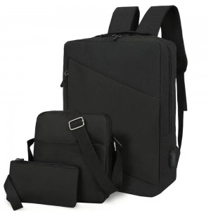 Laptop backpack No brand BP-06, 3in1, 15.6", Μαυρο - 45294