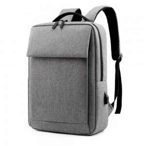 Laptop backpack No brand BP-09, 15.6", Γκρί - 45298