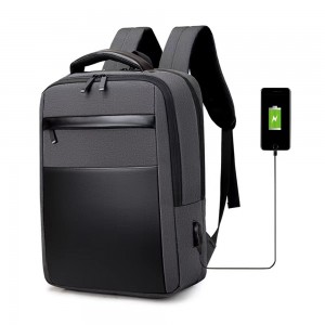 Laptop backpack No brand BP-12, 15.6", Γκρί - 45302