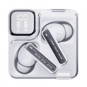 QCY Melobuds Neo White - TWS BT Earbuds with LED Display, Dual Connection, Anti-air calls 7h