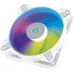 Arctic P12 PWM PST A-RGB White 0dB – 120mm Pressure optimized case fan PWM controlled speed with PST