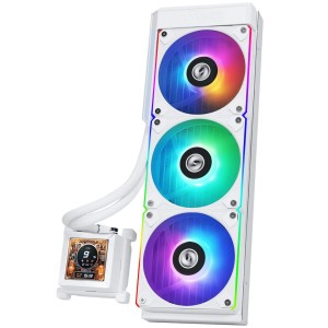 Lian Li HydroShift LCD 360 RGB fan White - AIO CPU Liquid Cooler  with ARGB Fans