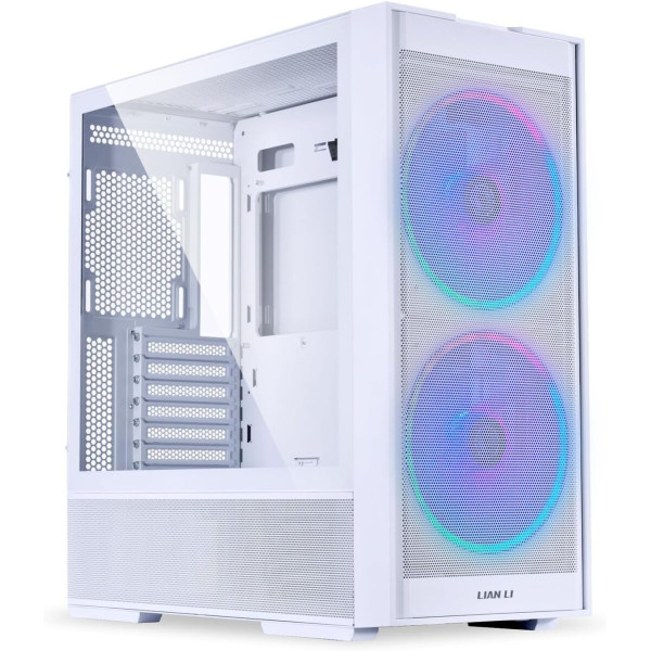 Lian Li LANCOOL 206 White - ATX PC Case w. 2 x front 160 PWM fans (ARGB)