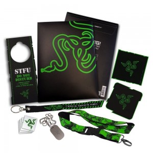 Razer LEET PACK v3 (Coasters, lanyards, pina, stickers, tattoos & metal dog tag chain)