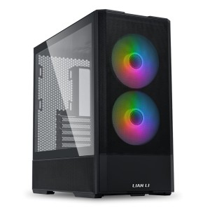 Lian Li LANCOOL 207 Black - ATX PC Case (4 FANS) 2 x front 140 ARGB PWM & 2  bottom 120 PWM reverse