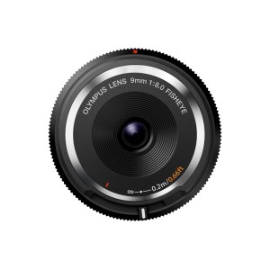 Olympus (OM-System) 9mm 1:8.0 FISHEYE BLACK BODY CAP LENS (BCL-0980) Lense Micro FT