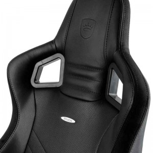 noblechairs EPIC Gaming Chair Breathable, 4D armrests, 60mm casters - black