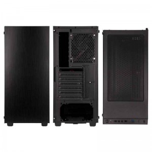 Kolink Stronghold Midi-Tower, Tempered Glass PC Case - black