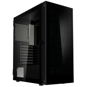 Kolink Observatory HF Glass Core Midi Tower Case - Black No Fans