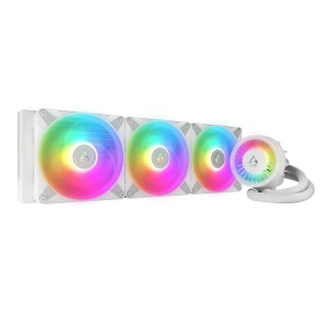 Arctic Liquid Freezer III 420mm A-RGB White AIO CPU Water Cooler 3x P14 PWM PST A-RGB fan