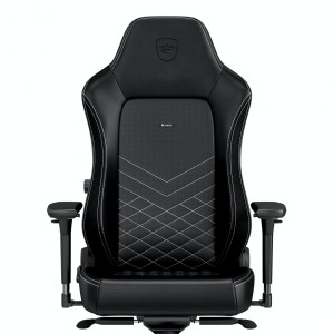 noblechairs HERO Gaming Chair - cold foam, steel armrests,  60mm casters, 150kg - black/platinum